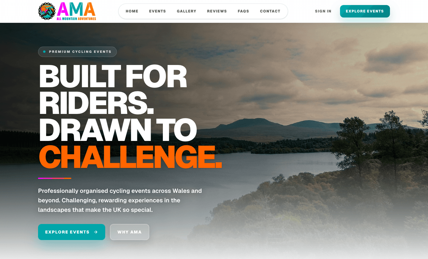 All Mountain Adventures homepage
